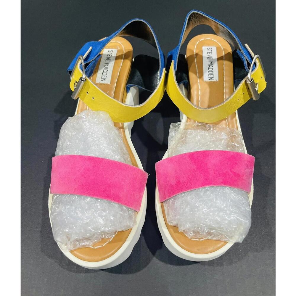 Steve Madden Keanu Women's Multicolor Platform Shoes US7.5/EU38 - Made In Italy
